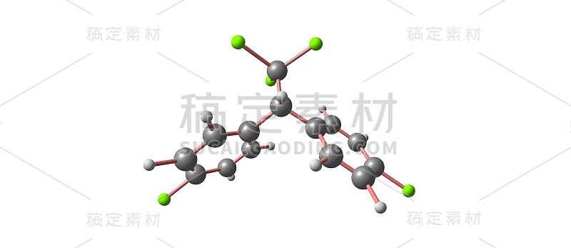 二氯二苯三氯乙烷或滴滴涕分子结构上分离为白色