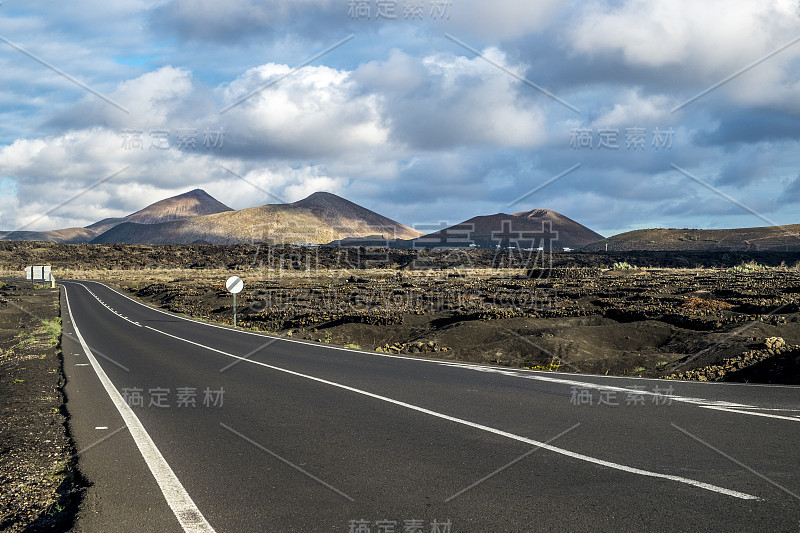 西班牙加那利群岛兰萨罗特火山景观