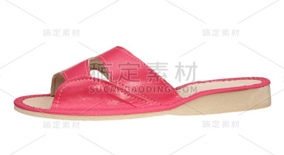 粉红女拖鞋