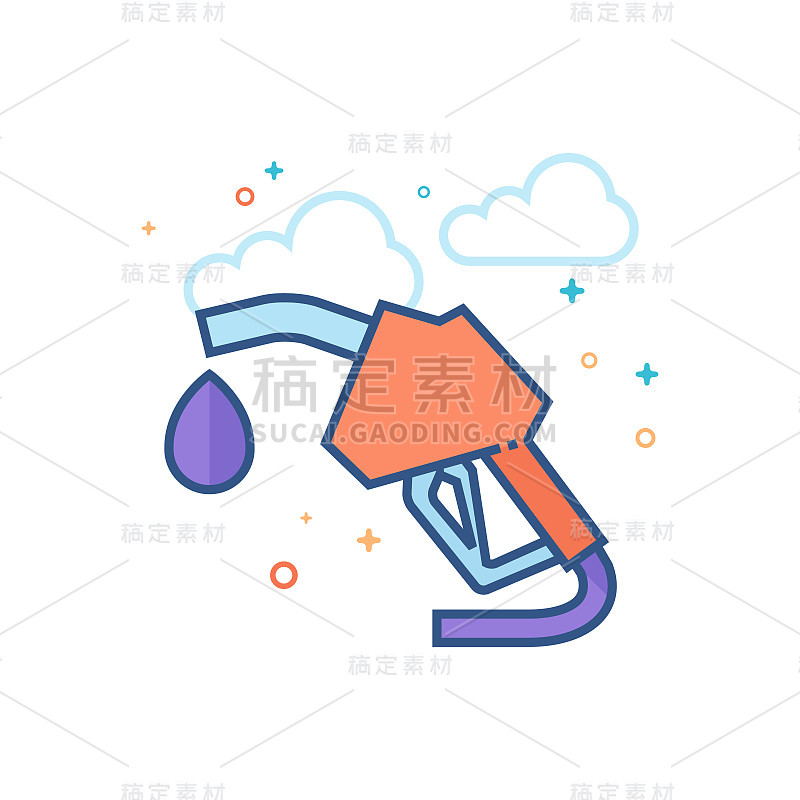 平面颜色图标-气体分配器
