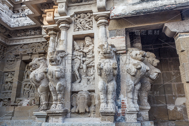 内观古寺庙Kanchipuram Kailasanathar庙