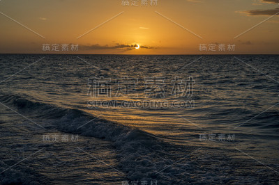 加勒比日落