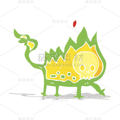 卡通小火妖
