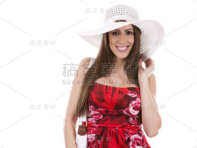 夏天白人女人