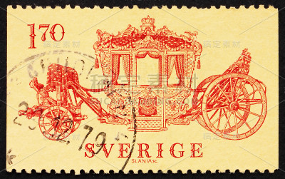 邮票瑞典1978加冕马车，1699