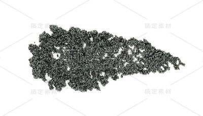 Small Black Caviar Isolated on White Background To