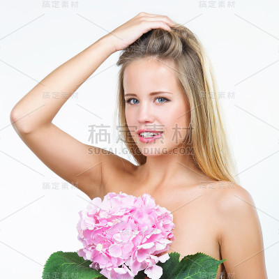 自然美丽的美女肖像