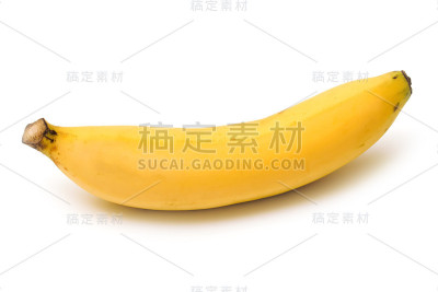白色背景上的香蕉