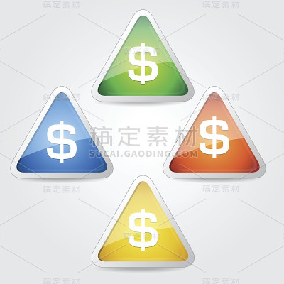 美元按钮图标
