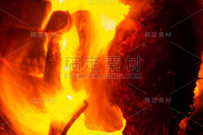 火燃烧的火