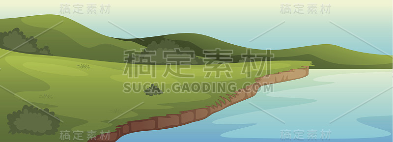绿地景观与湖泊