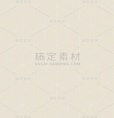 无缝条纹立方体图案。