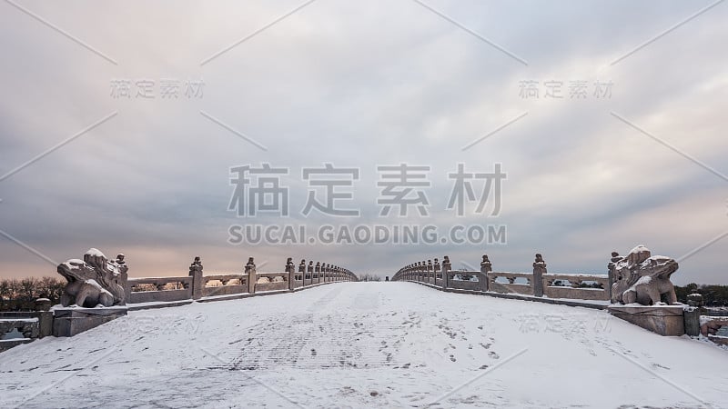 北京的雪，颐和园