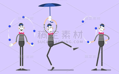 一组哑剧