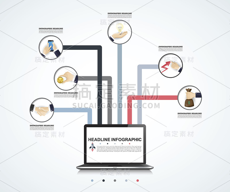 摘要信息图形数字选项模板。矢量插图。可用于工作流布局，图表，业务步骤选项，横幅，网页设计。