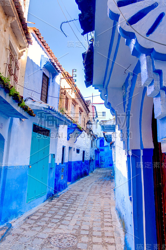 Chefchaouen medina，摩洛哥的“蓝色城市”