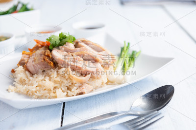海南鸡饭，美食家蒸鸡饭