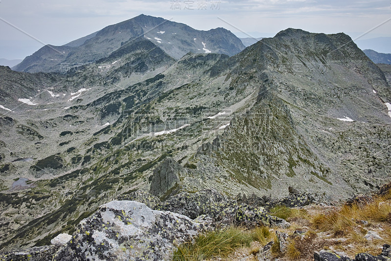 保加利亚皮林山，从Dzhangal峰到Kamenitsa峰的景观