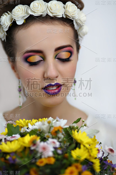 女人美丽的肖像