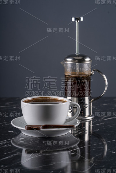 Top View Filter Coffee Americano stock photo