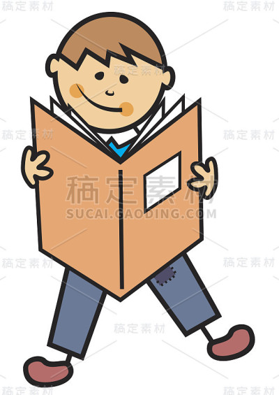 男孩和练习本