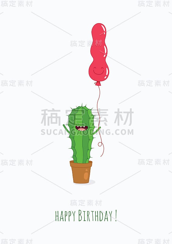 10号蜡烛矢量生日贺卡。气球,cacke,动物