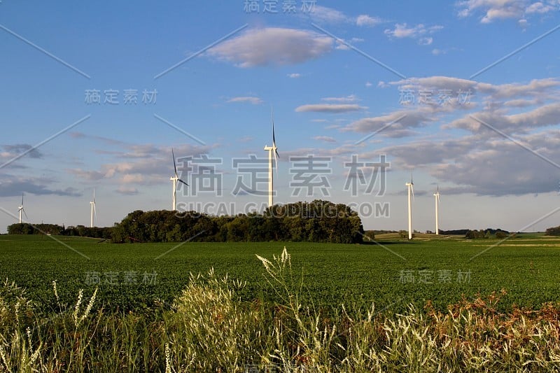 风力涡轮机在农村设置