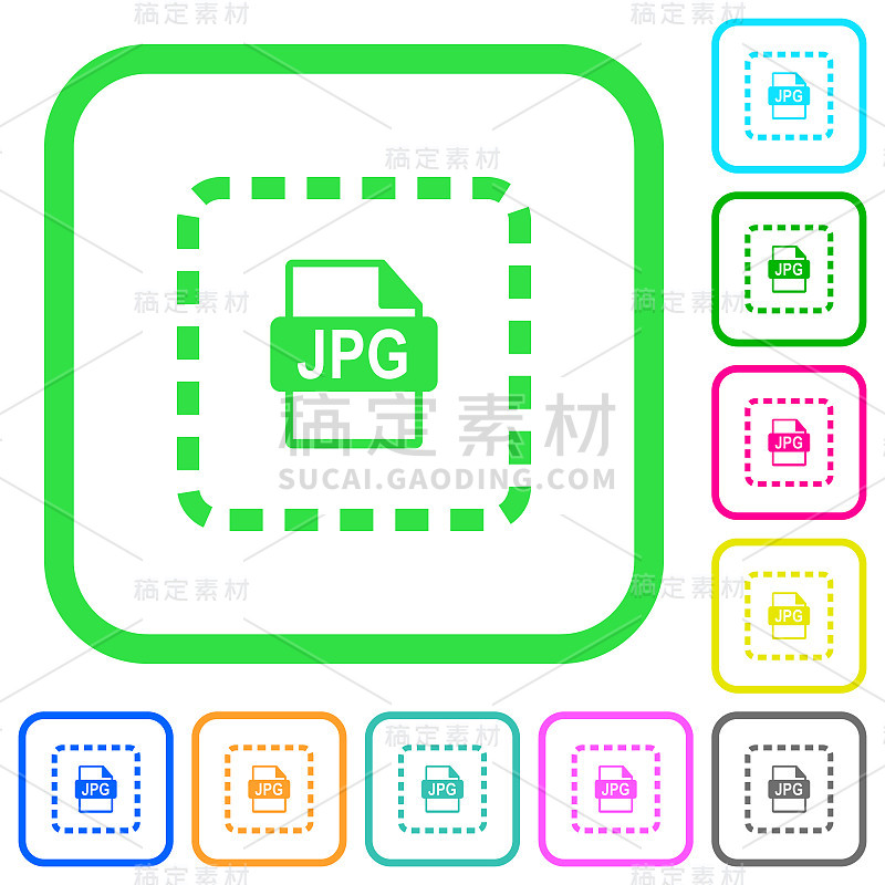 放置jpg文件生动的彩色平面图标