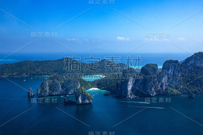 鸟瞰泰国甲米岛