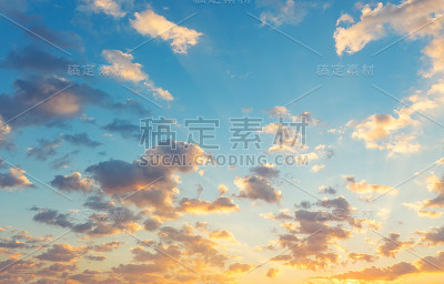 日落的天空