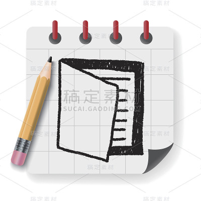 笔记本上涂鸦画