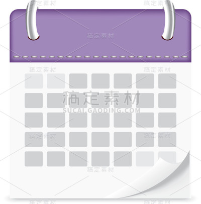 图标日历孤立背景