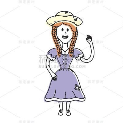 戴着帽子穿着衣服的漂亮女人