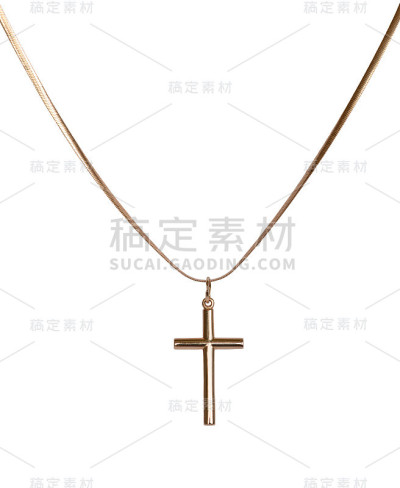 基督十字架和金链