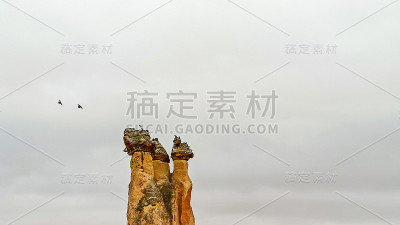 帕萨巴格的精灵烟囱，卡帕多西亚戈雷米的僧侣山谷