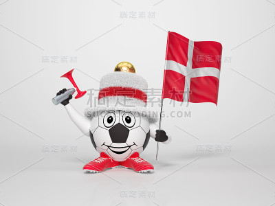 足球角色球迷支持丹麦