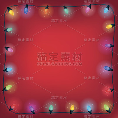 圣诞彩灯主题框架1