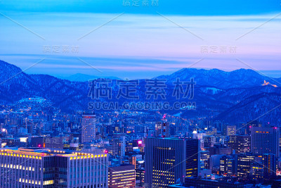 札幌市中心夜景