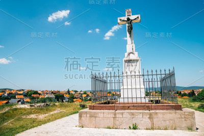 匈牙利维斯普雷姆圣本笃山上的耶稣受难像