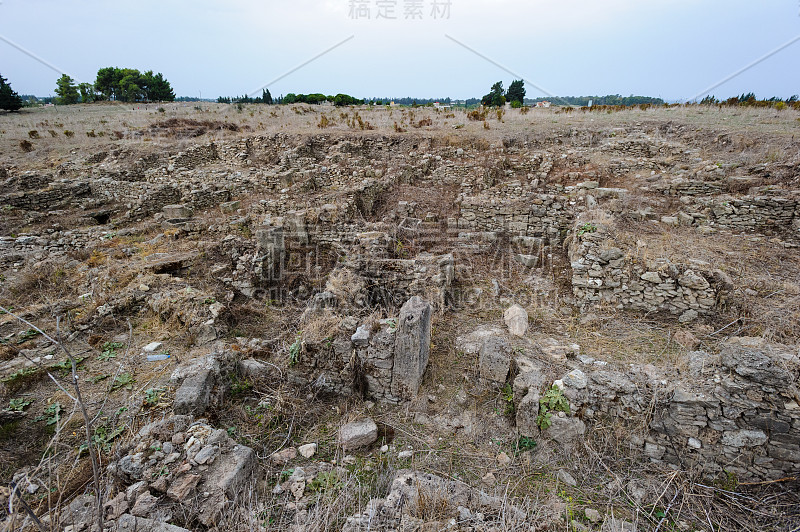 石头，废墟，叙利亚乌格里特的挖掘