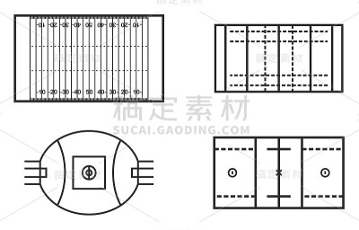 Playing Fields Icons Set 7