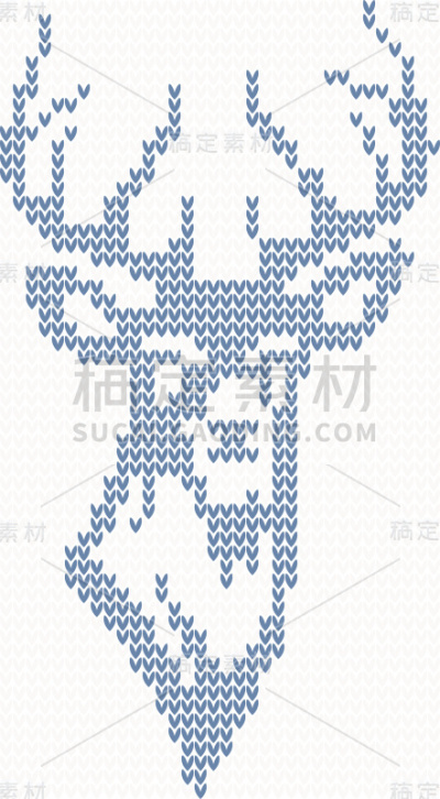 针织鹿毛衣背景