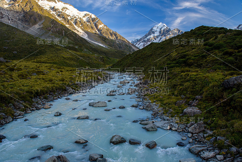 新西兰库克山国家公园的风景