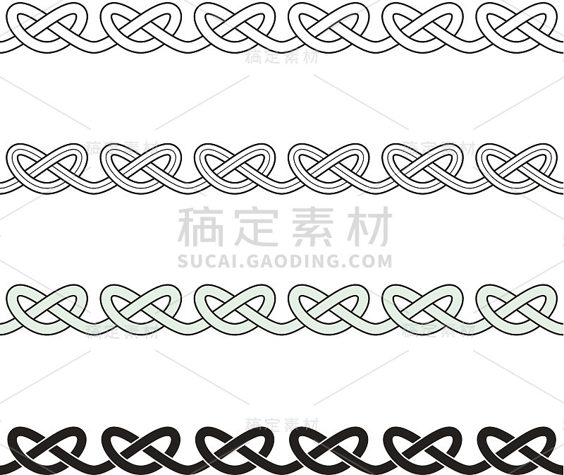 绳子knot-Decorative边缘