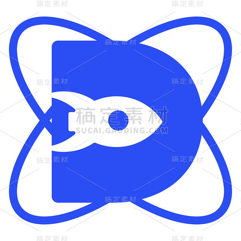 太空部队图标设计d最初的星系火箭矢量孤立