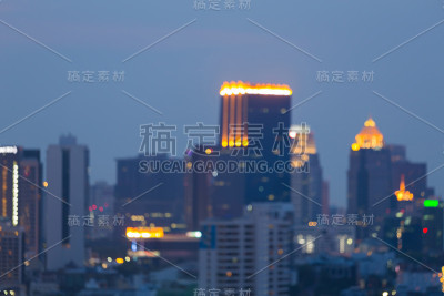 虚景市办公大楼商业区
