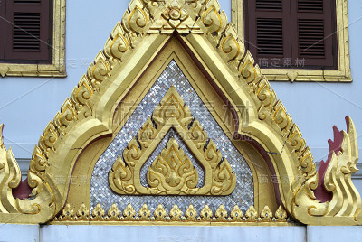 Wat Yannawa门面在曼谷，泰国亚洲