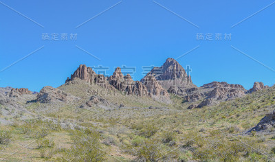 美国亚利桑那州奥特曼附近的黑山山脉