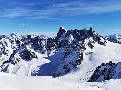 Chamonix Aiguille du midi法国勃朗山山脉滑雪滑雪单板滑雪