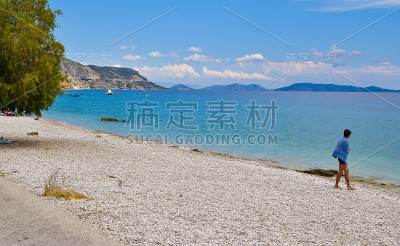 希腊金塔海滩。